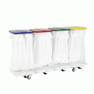 Ariane Chariot porte-4 sacs linge sale avec possibilités d'options - 3845 ON 001