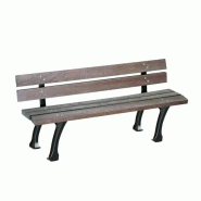 Banc GLASGOW plastique recyclé (RecyclÃ©e MARRON)