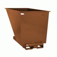 Benne auto-basculante 3000 litres - Brun - Compostable - Marque Rolléco Benne auto-basculante 3000 litres - Brun - Compostable - Marque Rolléco