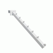 Bras incliné 15x15mm - 250 mm - 25x15 mm - blanc