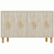 Buffet 4 portes en aggloméré Tiger travertine Hanah Home - 8684283501908 Buffet 4 portes en aggloméré Tiger travertine Hanah Home - 8684283501908