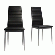 Chaise hubo noire x2