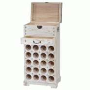 Décoshop26 - Etagère à vin pour 20 bouteilles blanc vieilli 94x48x31cm ETA04029 - blanc 3000003025335 Décoshop26 - Etagère à vin pour 20 bouteilles blanc vieilli 94x48x31cm ETA04029 - blanc 3000003025335