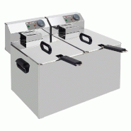 Diamond - Friteuse de table électrique 2x 7 litres - réf. WR-EF14-D7 - inox AKS-WR-EF14-D7