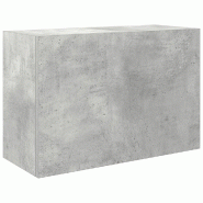 Helloshop26 - Armoire murale de bain pratique minimaliste 60 x 25 x 40 cm en bois d'ingénierie gris béton 02_0051263 - gris Bois massif 3000236825177