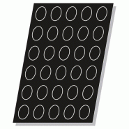 Moule Ovale Flexipan - 30 Ovales - 100 ml - Pujadas - noir 8421661859301 Moule Ovale Flexipan - 30 Ovales - 100 ml - Pujadas - noir 8421661859301