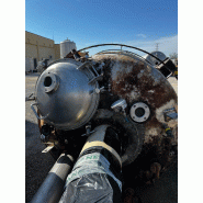 Réacteur inox 316 3200 litres d'occasion avec agitation et demi tige - référence                        :                         c7694
