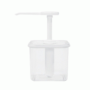 Schneider - Distributeur de dosage, carré, 1000 ml - transparent plastique 152932