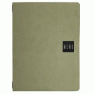 Set 12 porte-menu A4 Stil Casa, polyuréthane, 24,3x31,6 cm, 3 enveloppes plastiques, élastique, moutarde. - PM2C-MUD-MN-SN Set 12 porte-menu A4 Stil Casa, polyuréthane, 24,3x31,6 cm, 3 enveloppes plastiques, élastique, moutarde. - PM2C-MUD-MN-SN