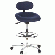 Siège technique / Tabouret technique / Tabouret pivotant WORK MF, tissu bleu, chromé hjh OFFICE - bleu polyester 608310 Siège technique / Tabouret technique / Tabouret pivotant WORK MF, tissu bleu, chromé hjh OFFICE - bleu polyester 608310