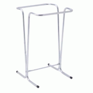 Support sac poubelle - Tube Ø20mm - Fixe et sur roulettes - Coloris gris, bleu, vert, jaune, rouge - Pour sacs 110L - Garantie 3 ans_0