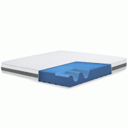 The White Stone Matelas Double King Size 220x220 Basic orthopédique | Hauteur 20 cm | Made in Italy - blanc textile BASICH20-220X220X20