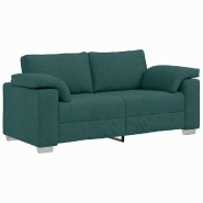 VidaXL Canapé Vert foncé 180 x 80 x 82 cm tissu Modèle Dalmoris - 4105232