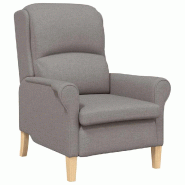 VidaXL fauteuil Taupe 76 x 94 x 102 cm tissu Modèle Zarnelis - 8721158290908