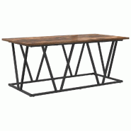 VidaXL Table basse Chêne fumé 100 x 50 x 40 cm Modèle Eclipse Plus - 869710