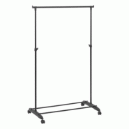 WellHome Exclusive S Portant à vêtements 160x80x42 noir - multi-matériau CH2466