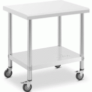 Wheeled work bench - 60 x 80 cm - 135 kg load capacity - Royal Catering - multi-matériau 4062859128331_0