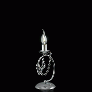Bonetti Illumina Magda Lampe de table 1 lumière en fer chromé H.27 d.13 BL146-LT-CR - gris 8050713210052