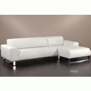 Canapé en cuir design piazzo avec longchair panoramique Canapé en cuir design piazzo avec longchair panoramique