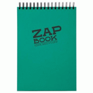 Clairefontaine Lot de 5 Bloc spiralé Zap Book de 160 feuilles de papier croquis blanc, 80 g/m², A4 - 3329680083569
