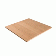Emh Plateau de table 60x60 cm en chêne massif multicouche 30 mm – restaurant, café et hôtel - Bois massif PBM60X60X3NATCOCHDR