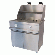 Friteuse à cuve ronde 2 bacs Bertrand