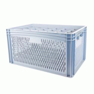 GILAC Caisse de transport pour verres 85 mm de diamètre - 24 verres - 4 formats - 62 L - Gris G623024 - gris 3573678700734