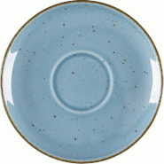 LUBIANA Soucoupe, série Aida, turquoise, mouchetée de brun, Ø 145 mm - PZ6302145