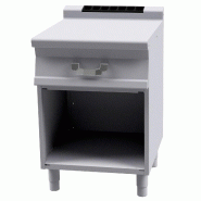 Meuble ouvert neutre avec plan de travail - tiroir + bac inox - PL-76  | Superlotus 700