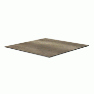 Oviala Business Plateau de table stratifié 60x60 cm chêne fumé - marron 113416