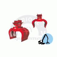 Pince de tri Euromec - I 450 pour démolition et manutention de déchets recyclables