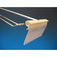 Porte étiquette 40 x 65 pour broche - Blanc pur RAL 9010_0