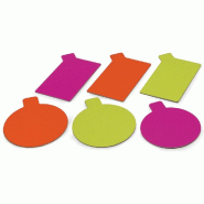 Rond carton orange/citron Ø8cm - par 200