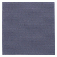Serviette en ouate gaufré 2 plis bleu marine 20x20cm - par 2400