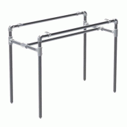 Structure Urban L120xP60xH90cm table de présentation - tube Ø34,5mm - métal mat - aspect industriel
