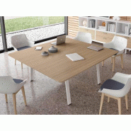 Table de réunion design Gradia Plus - Dimensions 180/200/220/240 x 124/164 cm - Plateau mélaminé 18 mm - Garantie 3 ans Table de réunion design Gradia Plus - Dimensions 180/200/220/240 x 124/164 cm - Plateau mélaminé 18 mm - Garantie 3 ans