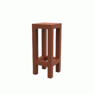 Tabouret haut design in & out JUT - argile