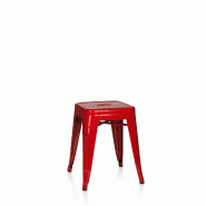 Tabouret VANTAGGIO métallique rouge hjh OFFICE - rouge métal 645001