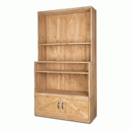 TRADIS Etagère épicerie vrac, grands silos, bois massif - marron 3701468413636