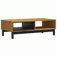 VidaXL Table basse FLAM 100x50x32,5 cm bois de pin massif Modèle Prestige Signature - 357822