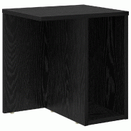 VidaXL Table d'appoint Chêne noir 37 x 32 x 40 cm Bois d'ingénierie Modèle Flex Panorama Jardin - 891082