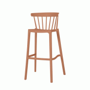 Windson - Tabouret de bar empilable en polypropylène Terracotta_0