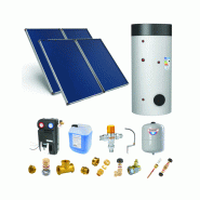 Astrea Pack C - CESI : 4 capteurs solaires fixation toiture inclinée + ballon ECS 500L double échangeur - Thermador - PSOLECSPDCP45 Astrea Pack C - CESI : 4 capteurs solaires fixation toiture inclinée + ballon ECS 500L double échangeur - Thermador - PSOLECSPDCP45
