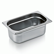 Bac inox GN 1/4 H 100 mm 2,8 ltr GN ESSENTIALS lot de 6 - Was Germany - 4044925166270