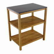 Etagère de rangement cuisine extérieure en acacia Fidji Alizé - 3700103107732