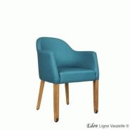 Fauteuil avec roulettes à l'avant et patins teflon - eden - l57 x h80 x p59.5 cm / 9 kg