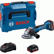 Meuleuse d'angle 18 v gws 18v-10 p professional 125 mm + 2 batteries 5 ah + chargeur l-boxx BOSCH 06019j4101 - 850842 Meuleuse d'angle 18 v gws 18v-10 p professional 125 mm + 2 batteries 5 ah + chargeur l-boxx BOSCH 06019j4101 - 850842