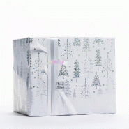 Papier cadeau sapins holographiques L 0,70x25m