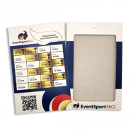 Porte-badge en carton A6 - Norme FSC - Reference : IDPA6-KRAFTPERSO