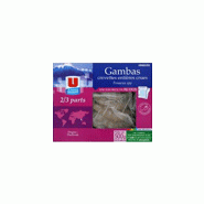 U GAMBAS CREVETTES ENTIÈRES CRUES ORIGINE INDONÉSIE 20/25 PIÈCES 500 G U GAMBAS CREVETTES ENTIÈRES CRUES ORIGINE INDONÉSIE 20/25 PIÈCES 500 G